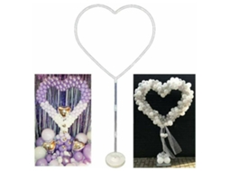 Conjunto de Coluna de Balão Love com Estrutura de Coração LAXISCREED