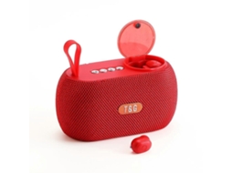 TG TG810 - Hengrongshen 2 em 1 Mini Caixa de Som Bluetooth Sem Fio Portátil para Ambientes Externos