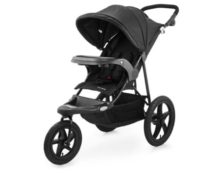 Moby System 3 Wheel Baby Stroller, Dobrável 15 Kg Máx., Fácil De Virar, Faixas Refletivas, Cinto De 5 Pontos, Todo Terreno Moby System
