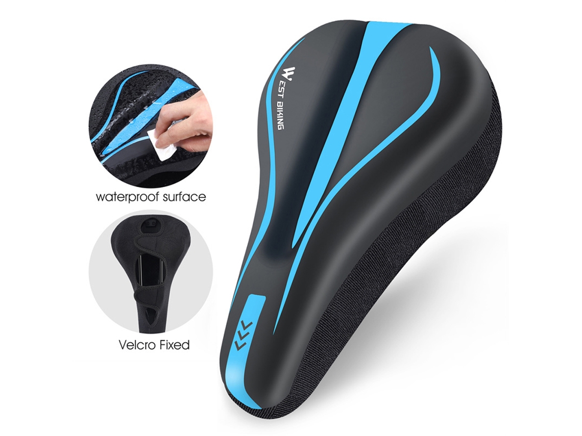 Capa de Assento de Bicicleta S/MARCA, PU, Couro, Silicone, Espuma, Impermeável, Antiderrapante