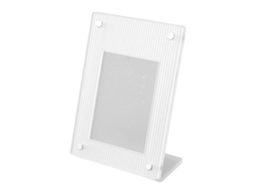 Picture Frame Clear Acrylic Magnetic Universal 3 Inch Photo Frame For Card Movie Ticket Transparent LAXISCREED (wave Pattern)