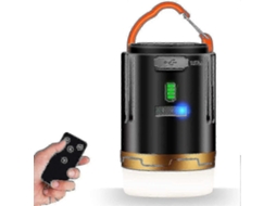Lanterna De Acampamento Led Recarregável Por Usb, Lanterna De Acampamento Magnética Regulável Com Controle Remoto Olysi Shop