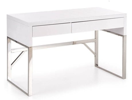 Secretária ANGEL CERDÁ S.L. Branco (MDF e Aço - 120 x 61 x 76 cm)