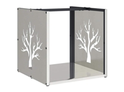 Firewood Rack, Firewood Racks Vidaxl Prateado Aço Inoxidável (n/a)