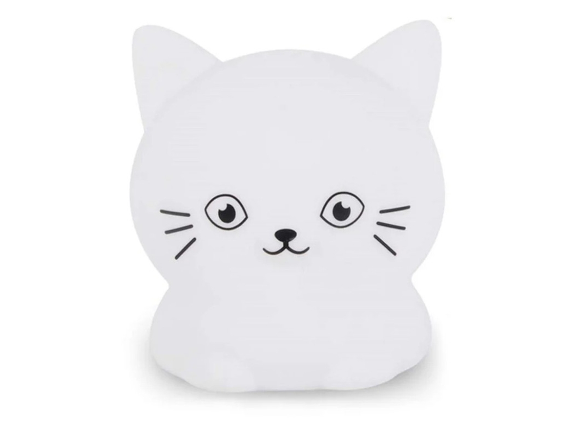 Luzes Gatos Infantil Yizhood 9 Cores Candeeiro Cabeceira Branco