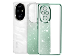 Capa Série Para Honor 200 Pro Silicone Rígida Verde