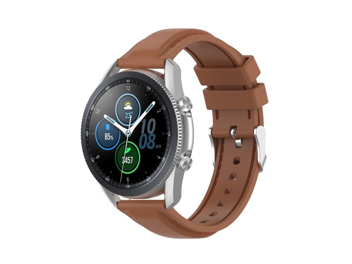 Bracelete Para Samsung Galaxy Watch 3 (41mm) / Active2 / Active / Gear Sport - Silicone (20mm) - Marrom