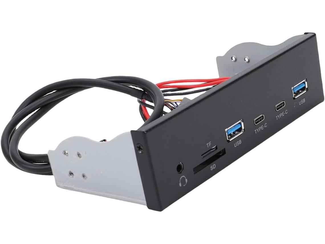 Hub Usb 3.2 Gen 1 para Painel Frontal Compatível com Baias de Unidade Óptica de 5,25 Polegadas SFUSHOS