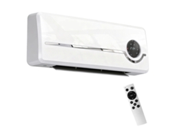 Aquecedor Elétrico Parede Baixo Consumo 3 Modos Led: Display Termostato Temporizador Oscilação 2000w Branca Prático