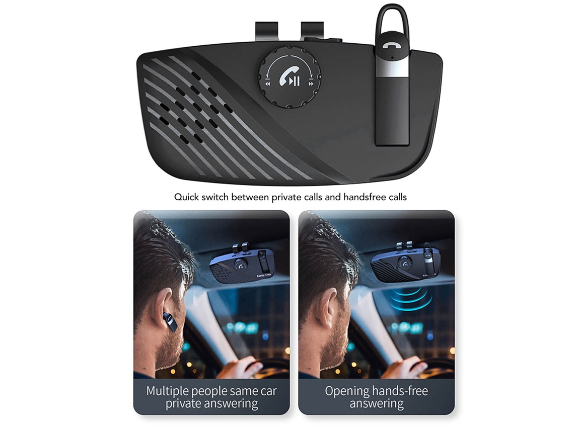 Kit Bluetooth 5.0 Para Carro Com Redução De Ruído