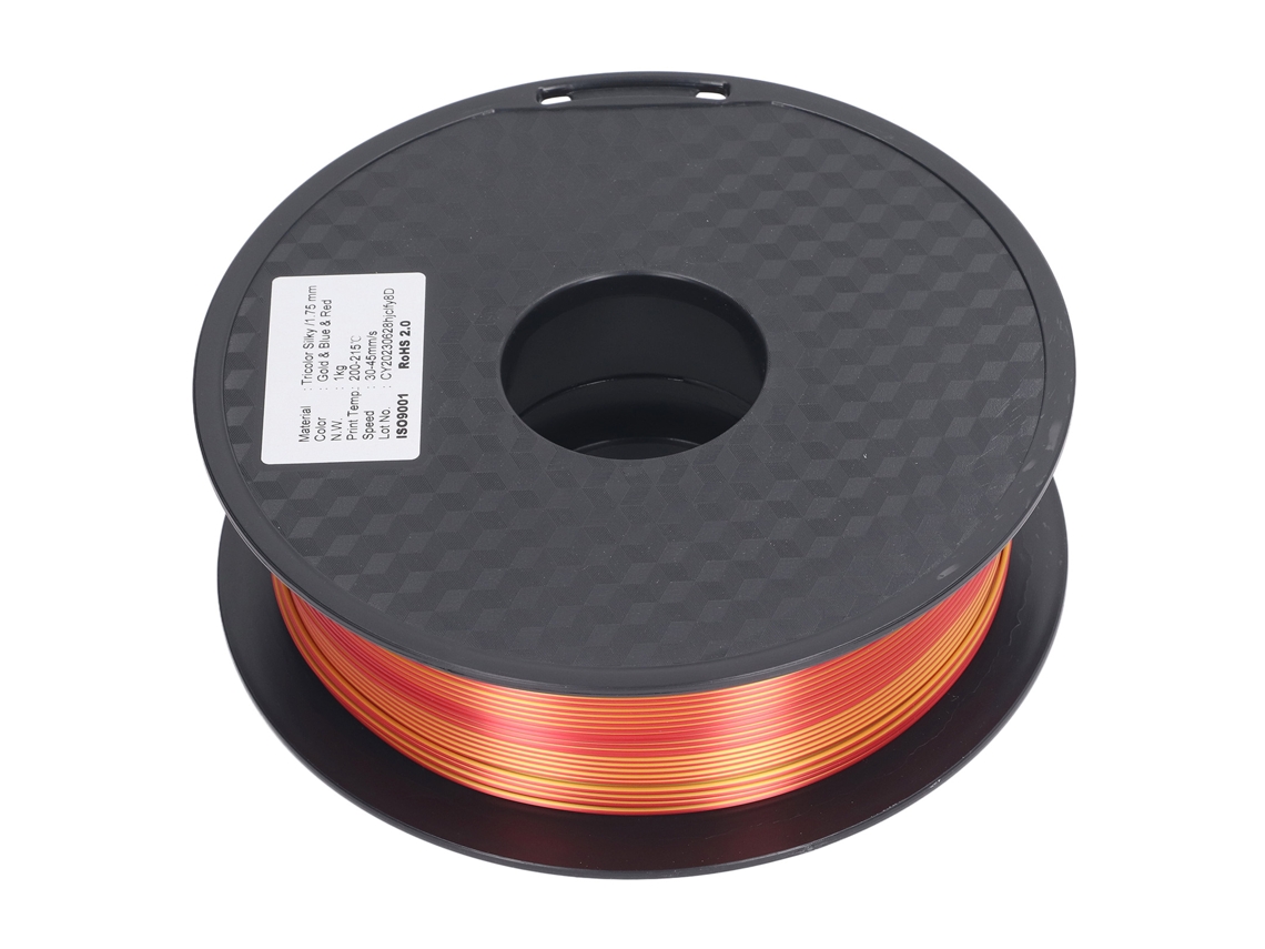 Filamento Pla Suave 1.75mm Para Impresora 3d, Materiales De Impresión 3d, Bobinado Ordenado (oro, Azul, Rojo)