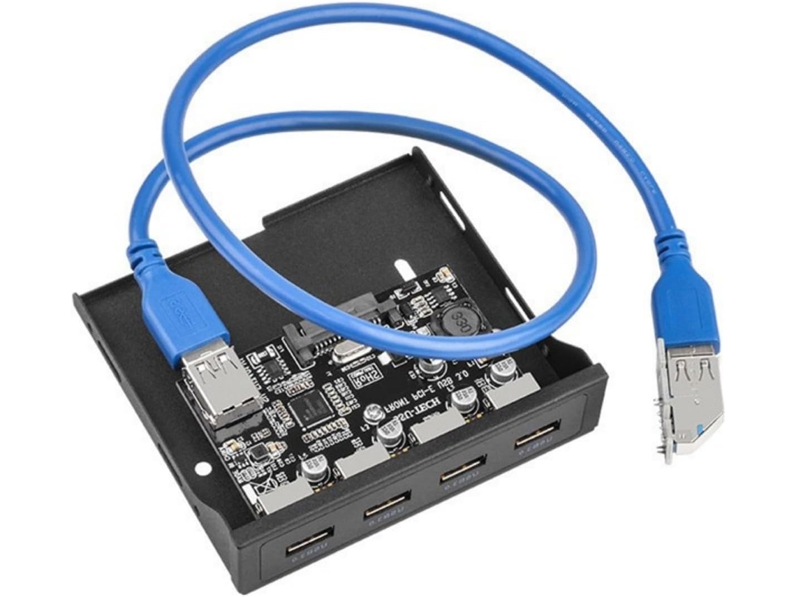 Placa De Expansão Pcie De 4 Portas Usb 3.0 Para Computador Desktop Com Interfaces
