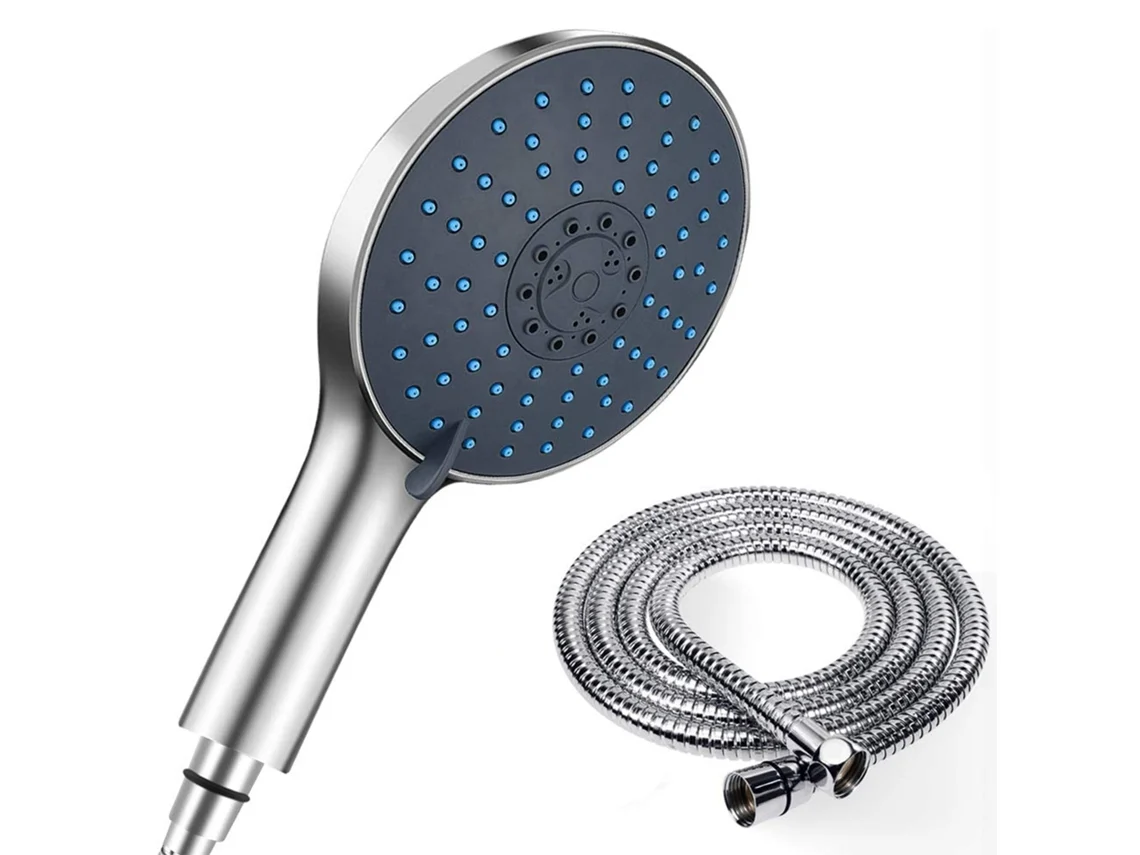 High-pressure Chuveiro De Mão Com 7 Jato Modes, Anti-clogging Silicone Nozzles, Economia De Água Abs Parede Mount Para Eu Au Ca