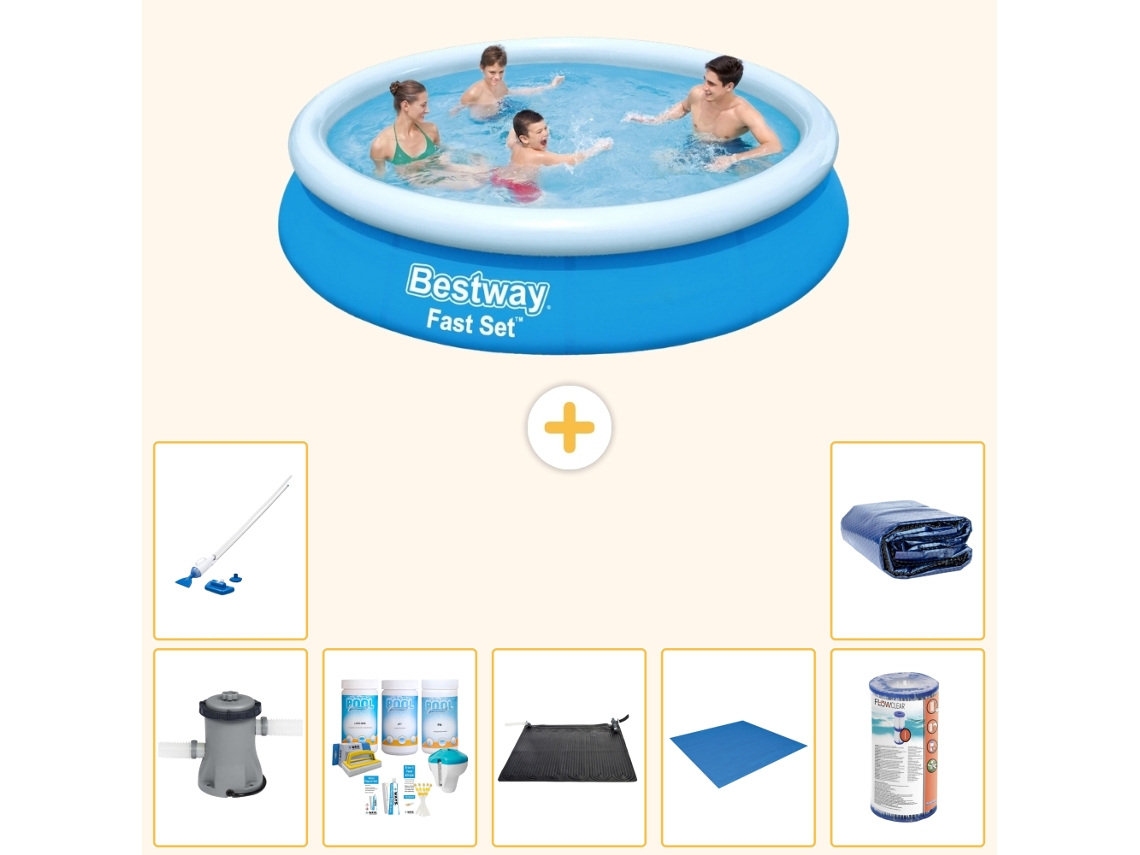 Bestway Piscina Bestway Fast Set Redonda - 366x76 Cm - 8-peças S21437