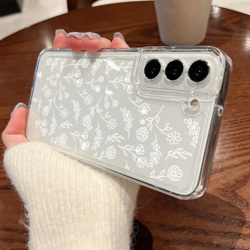 (a840)capa De Celular Com Estampa De Flor Para Galaxy A25)