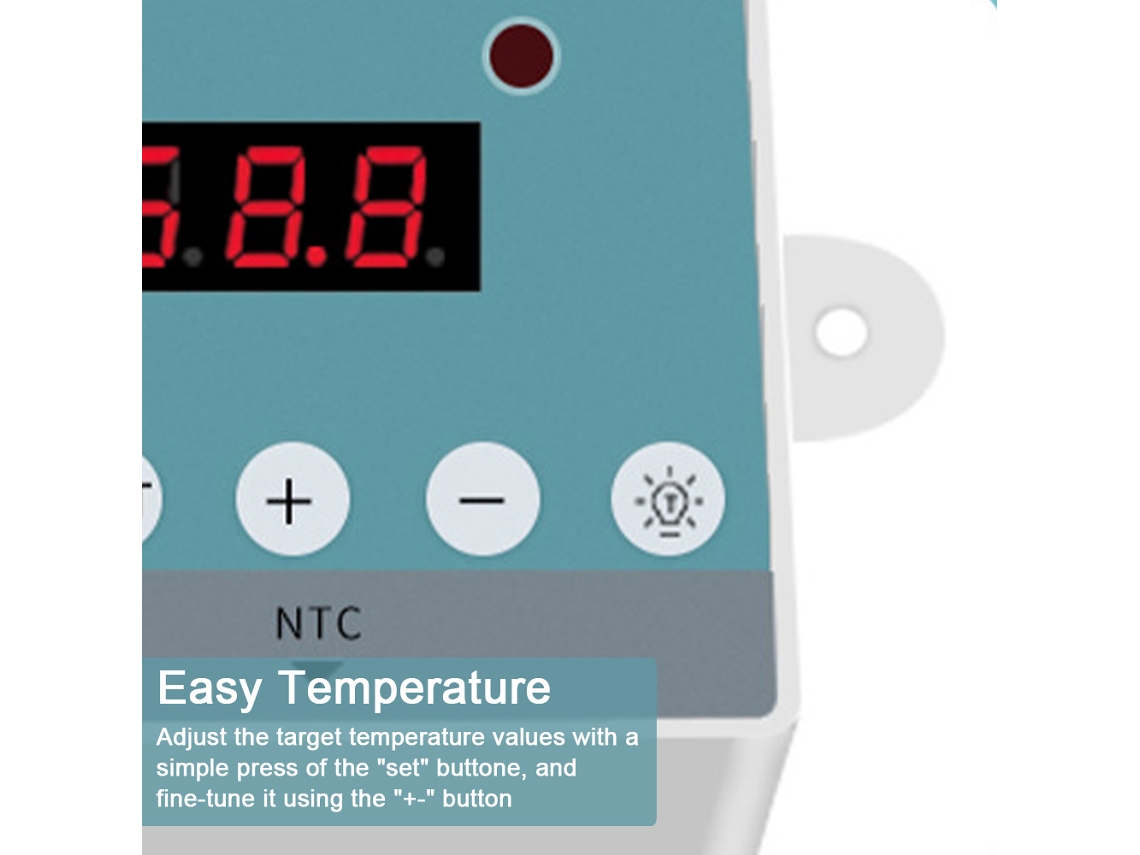 Termostato Inteligente YURU para Incubadora de Ovos com Controle Digital
