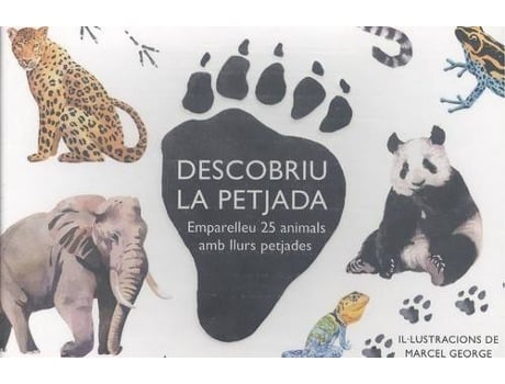 Livro (Cat).Descobriu La Petjada:Emparelleu 25 Animals de Marcel George (Catalão)