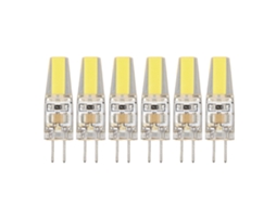 Rebe-6 Peças De Lâmpada Led G4 6w 500lm Cob Silicone Econômica Para Lâmpada De Teto Parede Mesa 220v