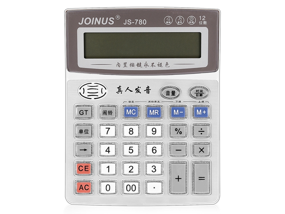 Calculadora Portátil Js-780 Para Escola E Escritório