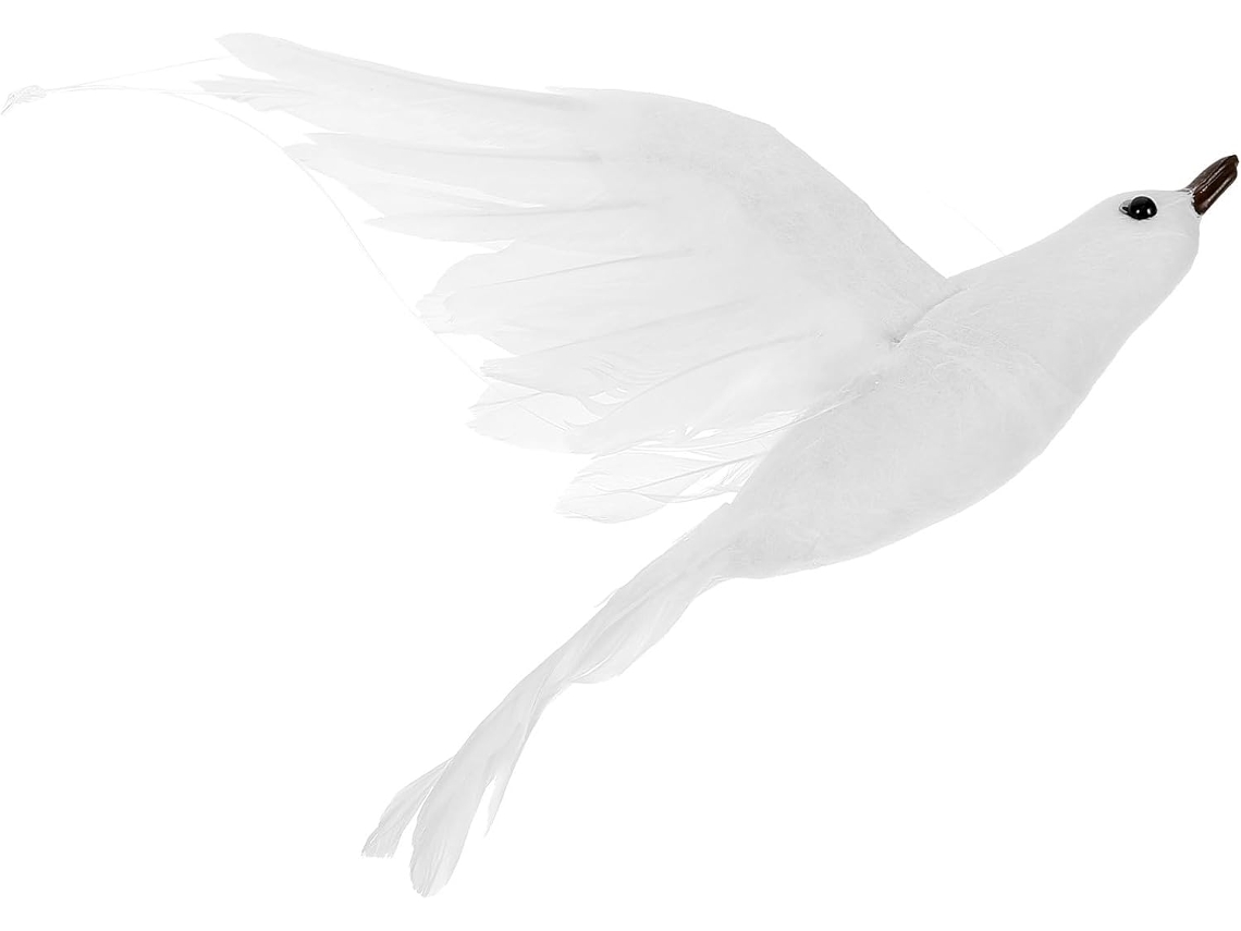Gaivota Artificial Leve, Feita de Espuma com Aparência de Penas. Decoração Suspensa para Escritório e Casa. Figura CHABERLU