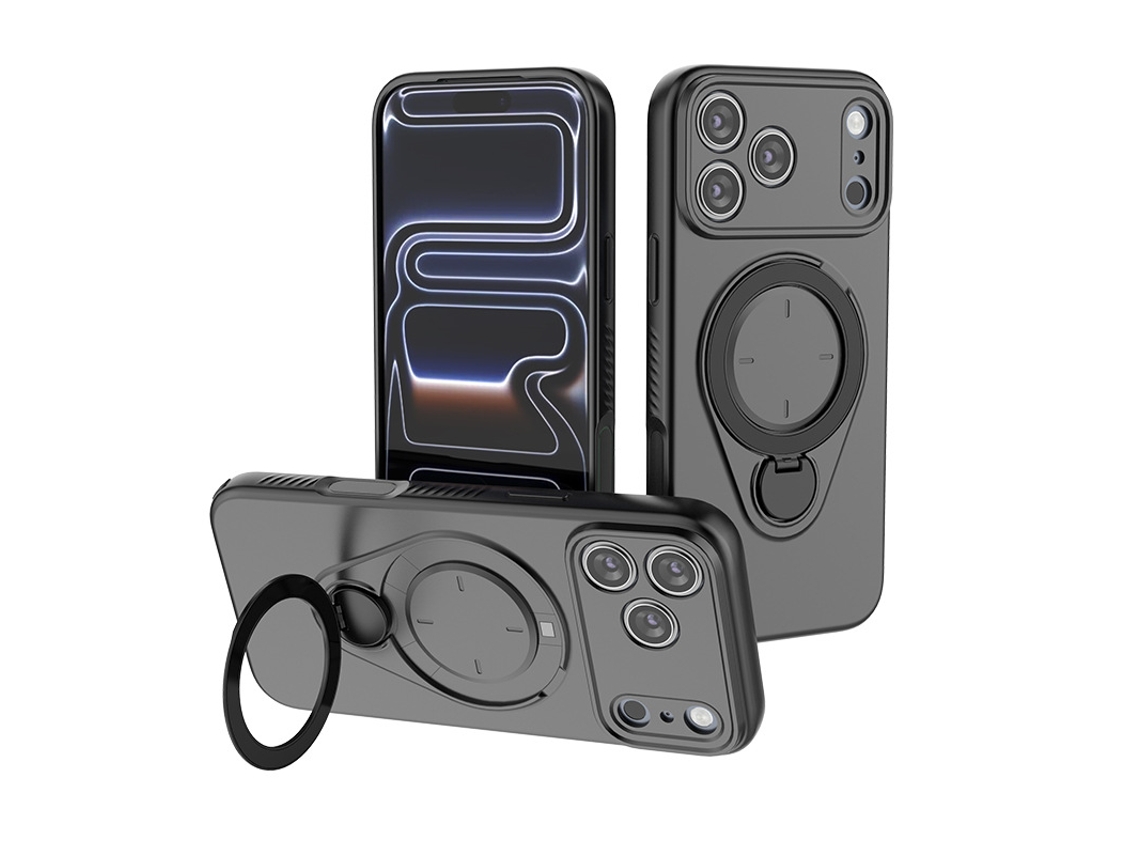 Capa Para Celular Com Suporte De Anel E Fixação Magnética - Capa Protetora Para Iphone (com Design Leve) Iphone 17