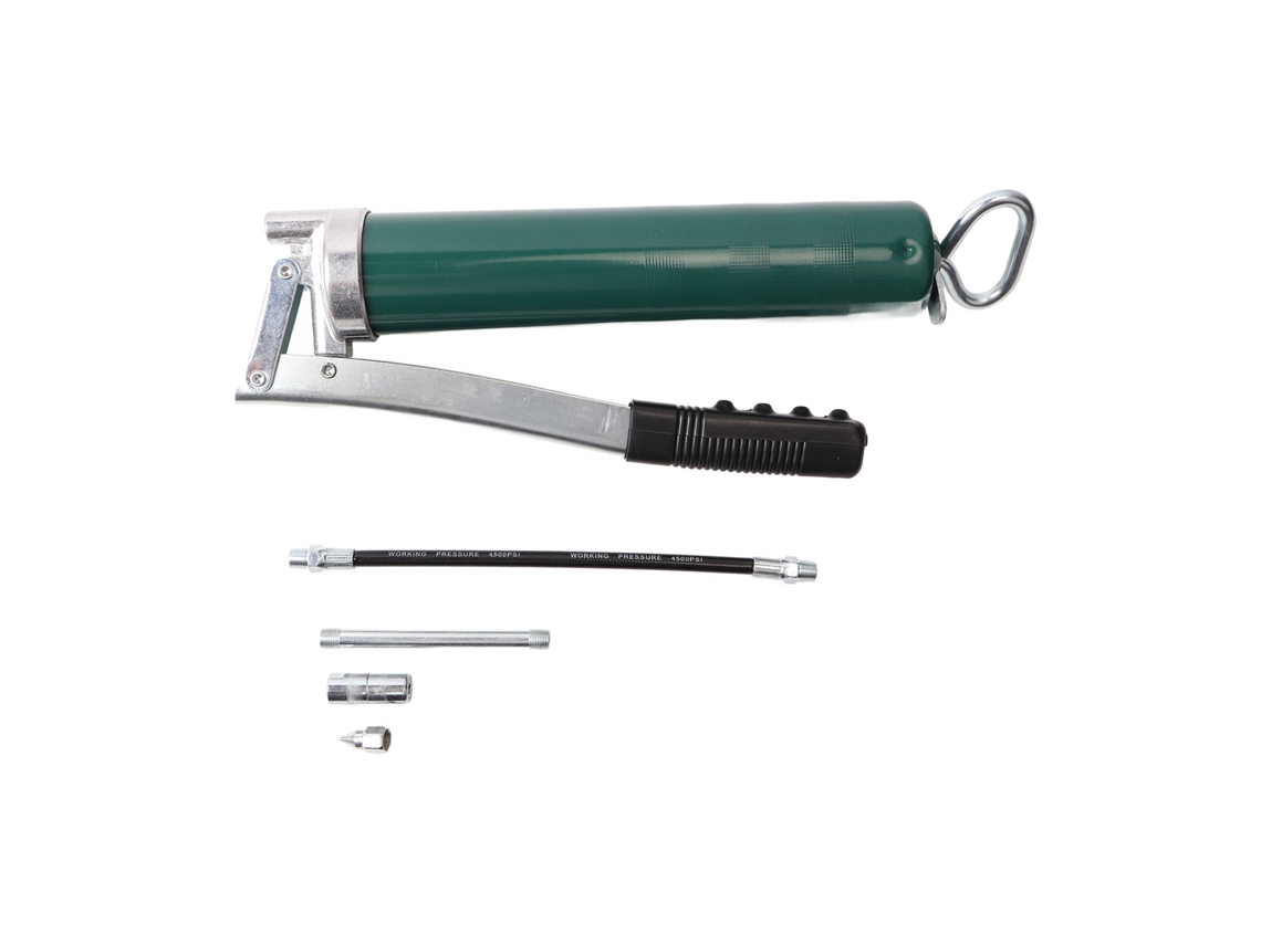 Pistola De Graxa Manual 400cc Com Mangue Flexível Para Indústria E Oficina