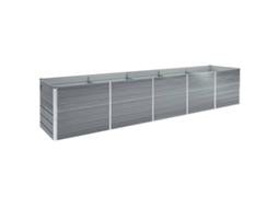 Raised Bed, Raised Beds Vidaxl Cinzeto Aço (400 X 80 X 45 Cm)