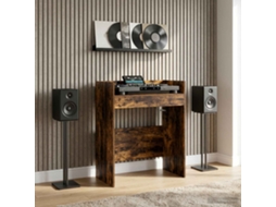 Vidaxl Mesa De Dj Carvalho Fumado 82 X 45 X 102 Cm