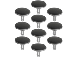 Conjunto De 10 Aço Inox Fixos Rodízios Para Cadeira Escritório
