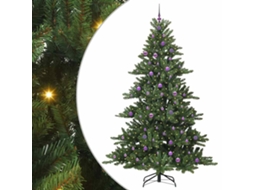 Conjunto 1 Árvore De Natal Artificial Vidaxl Verde Pvc (240 Cm)