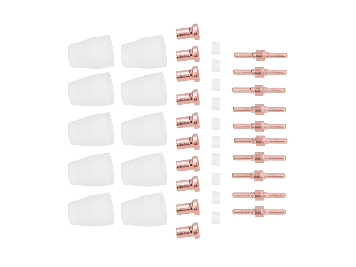 Kit de 40 peças consumíveis para tocha de corte plasma PT31/LG40/CUT40