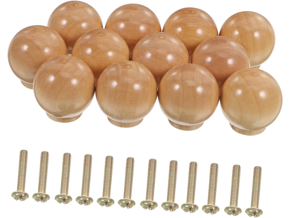 Gadpiparty Conjunto De 12 Puxadores Madeira Para Gavetas E Cômodas, Modelos Modernos E Exclusivos Para Armários De
