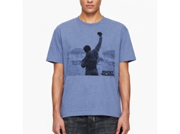 Rockinstone Rocky Movie Balboa Victory Heather Light Blue Adult T-shirt Size:xxxl