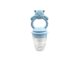 Brinquedo De Silicone Para Bebês Que Está Começando A Comer Alimentosbrinquedo De Dentição Em Forma De Urso Cinza-azulado