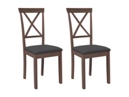 Dining Chair, Dining Chairs Vidaxl Marrom Borracha (n/a)
