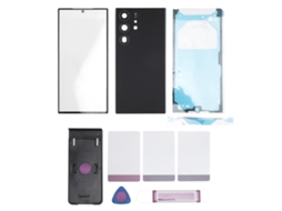 Mali kit de Reparo Capa Vidro Traseiro Tela Vidro Frontal com Lente Câmera e Ferramentas para Galaxy S23 Ultra 5g Preto