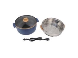 Panela Elétrica 2.5l 800w Multifuncional de Duas Camadas Portátil com Plug US 110v | S/MARCA