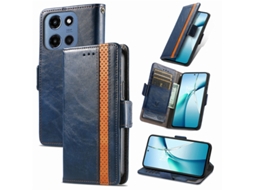 Capa Para Motorola Moto G 5g 2025 Com Carteira E Rfid Azul Czhhmart