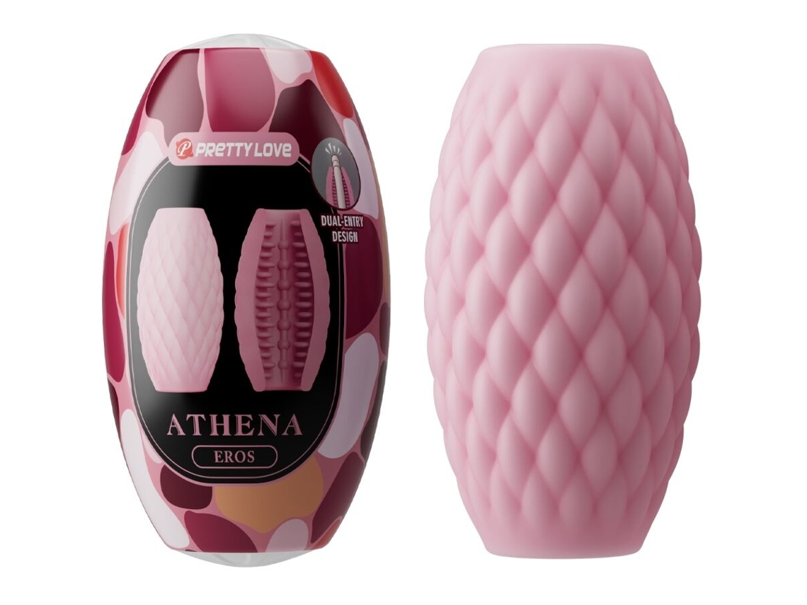 Pretty Love - Masturbador Masculino Silicone Athena Eros Rosa