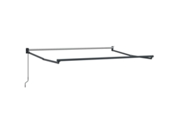 Conjunto 1 Toldo Retrátil Vidaxl Antracite Alumínio (3 X 2 M)