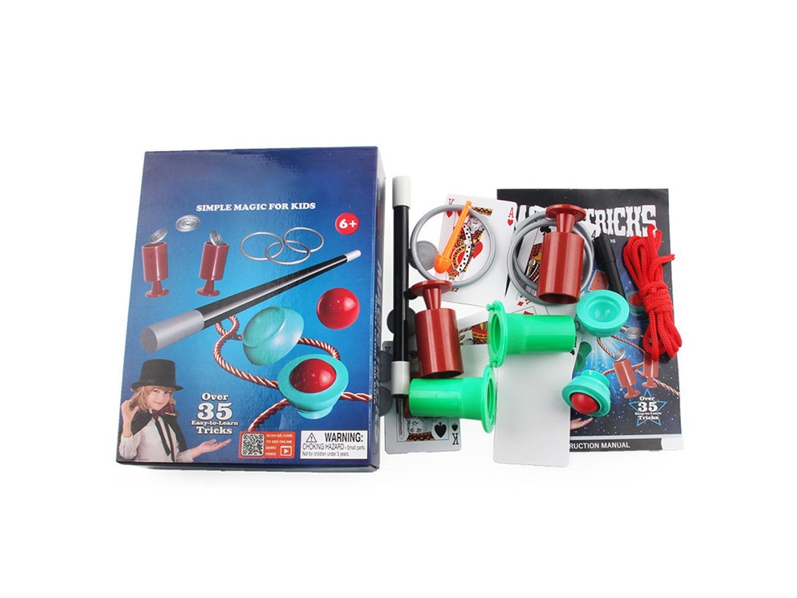 Mali conjunto de Truques de Mágico com Varinha para Crianças Brinquedos Natal Presente para Meninos e Meninas