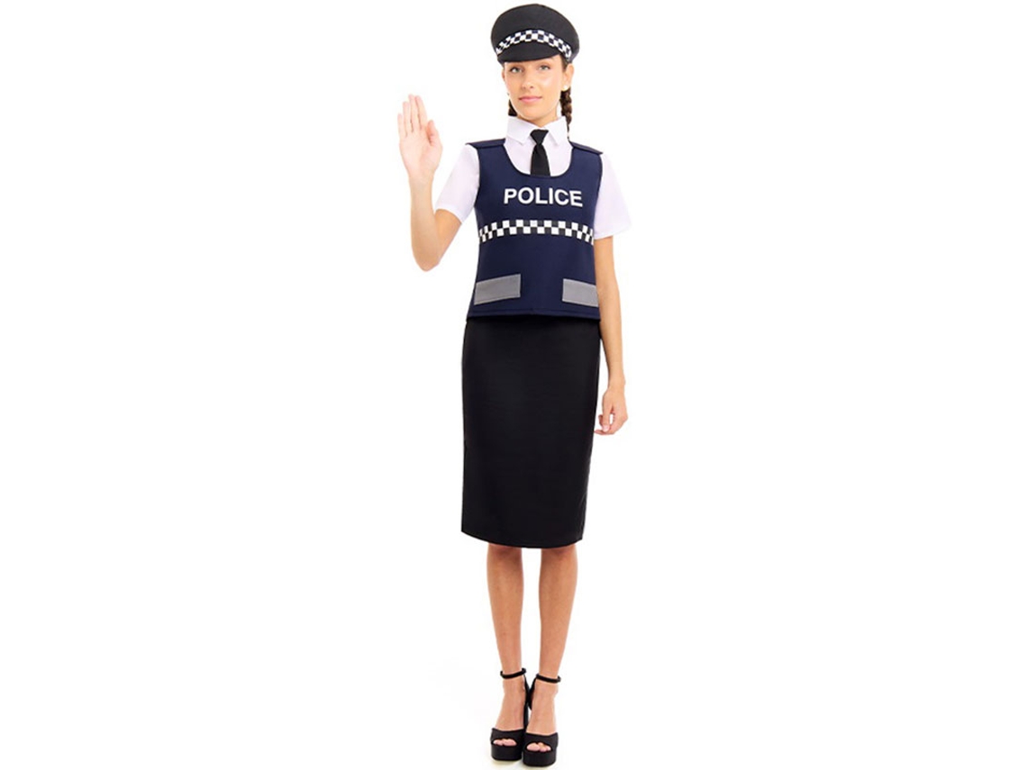 Fato de colete policial para mulher