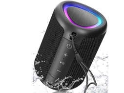 Alto Falante Bluetooth Portátil Com Luzes Som Potente E Cristalino Ipx5 À Prova Dágua Tempo De Reprodução O Dia Todo Entrada Para Cartão Aux Yizhood