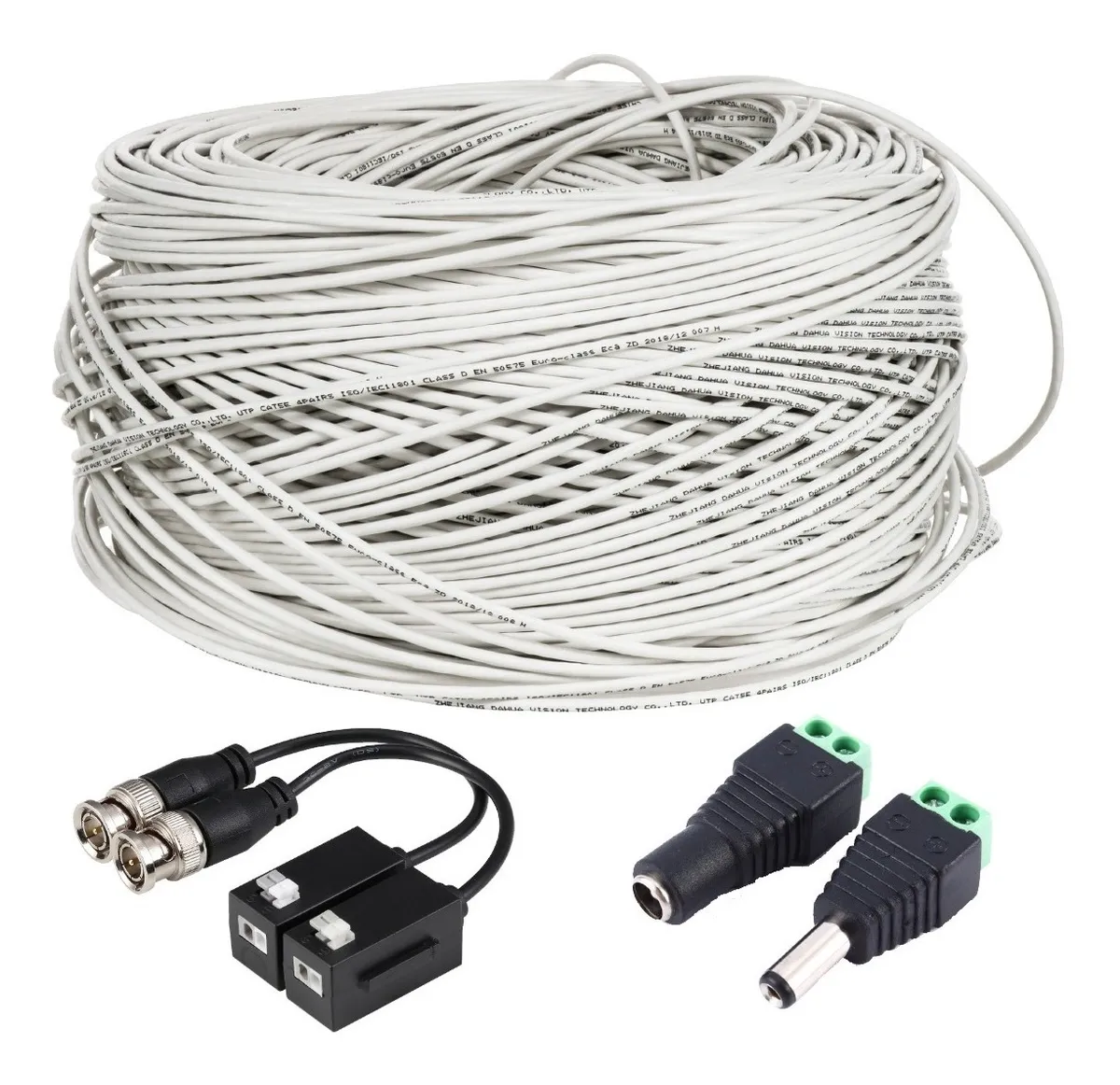 Cabo Utp Com Baluns E Conectores 60 Metros Armadovayotoy