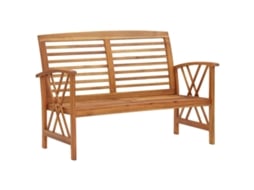 Banco de jardim VIDAXL Marrom Madeira (119x67x83 cm)