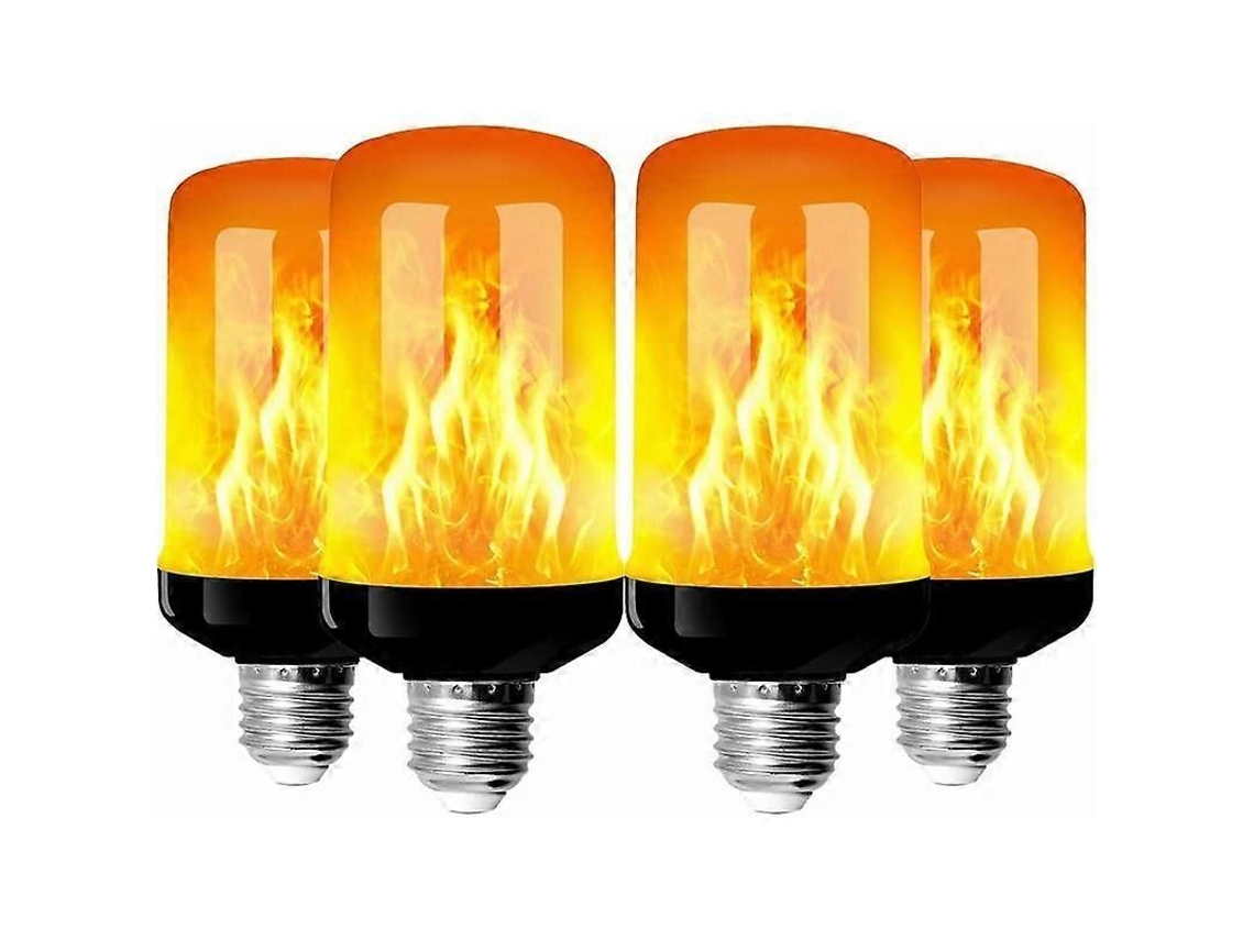 Lâmpada De Efeito Chama, E27 5w Led Com 4 Luzes