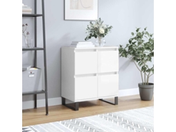 Vidaxl Aparador 60x35x70 Cm Derivados De Madeira Branco Brilhante