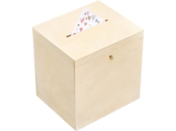 Caixa De Envelope De Madeira Natural Creative Deco Urna De Casamento Caixa De Lembrança De Carta