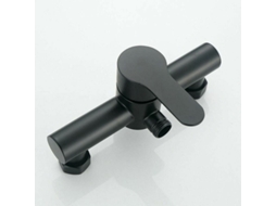 Conjunto De Chuveiro Externo Elegante, Misturador De Água Quente E Fria Com Controle De Alavanca Única Em Aço Inoxidável