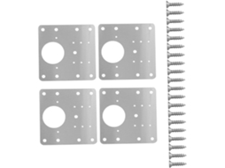 Conjunto De 4 Placas Reparo Com Montagem Duráveis Para Móveis.